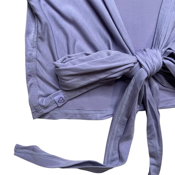 Blogilates Reversible Bow Back Short Sleeve Tee Lilac Purple Size M - Picture 5 of 8